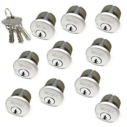 10 New Mortise Lock Cylinders 1" for Commercial Store Front Entry Door Adams Rite