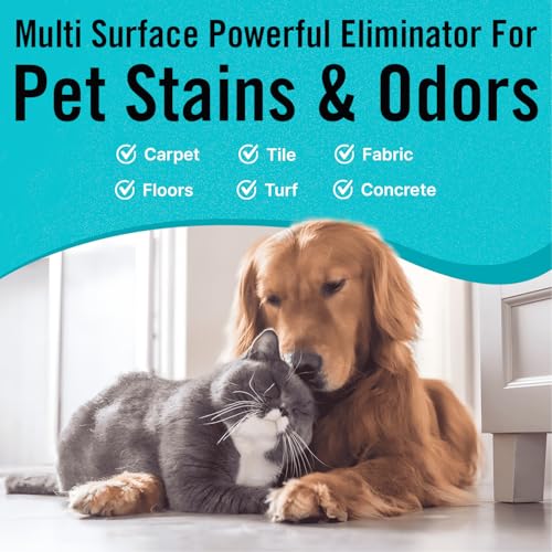 Multi-Purpose Probiotic Enzyme Cleaner, Made in USA - Stain and Odor Remover - Concentrated - Professional & Home Strength Drains, Floors, Bathrooms, Toilets Trash Can,