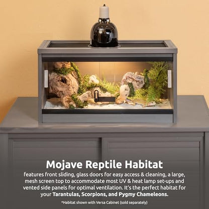 New Age Pet® ECOFLEX® 24" Small Reptile Enclosure, Grey - color: Grey, size: Small