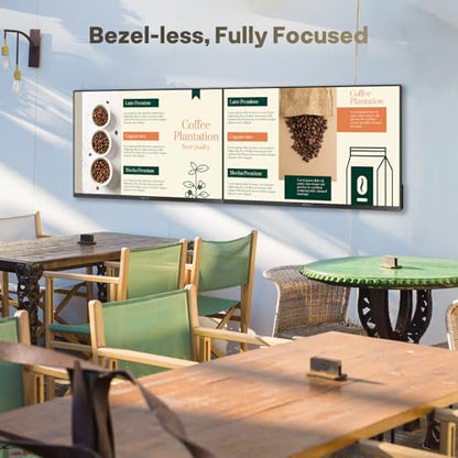 SYLVOX Outdoor TV, 65 inch Full Sun TV 2000 nits, Ultra-Narrow Bezel - size: 65-inch, style: Frameless Pro