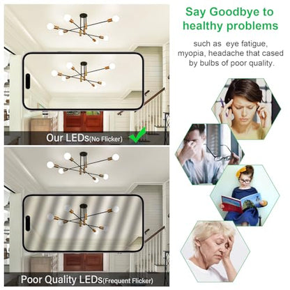 MAXvolador A19 LED Light Bulbs, 100 Watt Equivalent LED Bulb, 1100 Lumens Neutral White 4000K E26 Medium Base, Non-Dimmable 11W LED Bulb 12-Pack - color: Neutral White