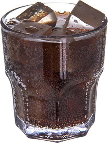Carlisle FoodService Products Louis Clear Tumbler Short Glass for Restaurants, Catering, Kitchens, Plastic, 8 Ounces, Clear, (Pack of 24) - size: 8 Ounces, style: 24 Pack
