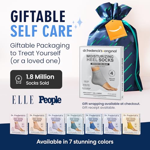 Dr. Frederick's Original Fuzzy Heel Socks (Mellow Moon) - color: Mellow Moon