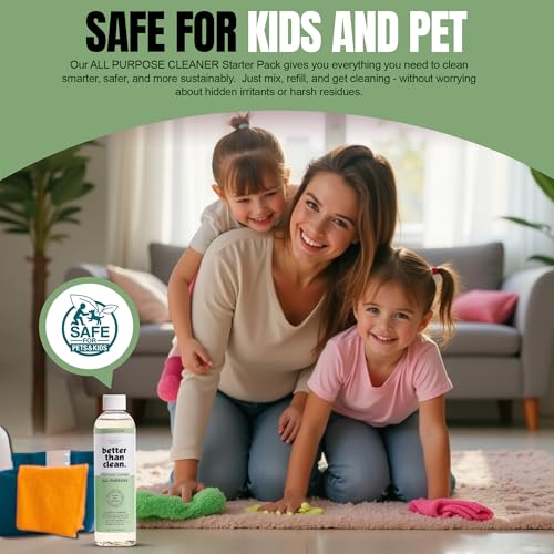 Unscented All Purpose Cleaner Concentrate - Plant-Based, Non-Toxic, Multi-Surface, Fragrance Free Cleaning Products - Pet Safe Cleaner - 8oz Makes 4 Bottles - style: Concentrate