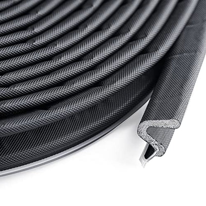 BBTO Weather Stripping Door Window Seal V-Shaped Foam Kerf,150 Feet,Black - color: Black, size: 150 Feet