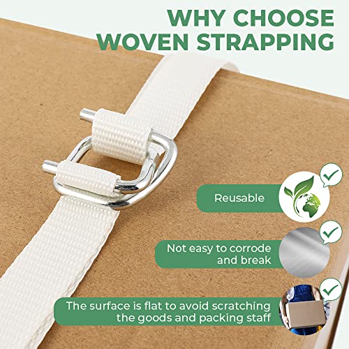 3/4" x 1640'(500m) Woven Cord Strapping Roll, 2500lbs