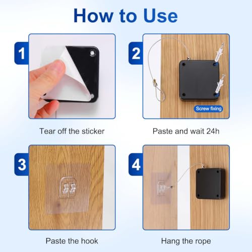 PATIKIL Automatic Sliding Screen Door Closer 3.9 Ft 500g/5N Black 1 Set - color: Black, size: 3.9 Ft, 500g/5N