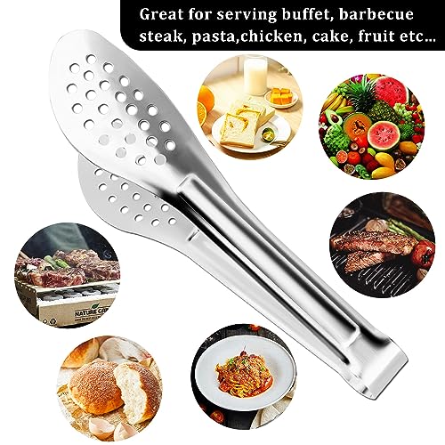 8PCS 12-Inch Serving Tongs,XEVOM Kitchen Tongs,Buffet Tongs,Stainless Steel - size: 12 Inch