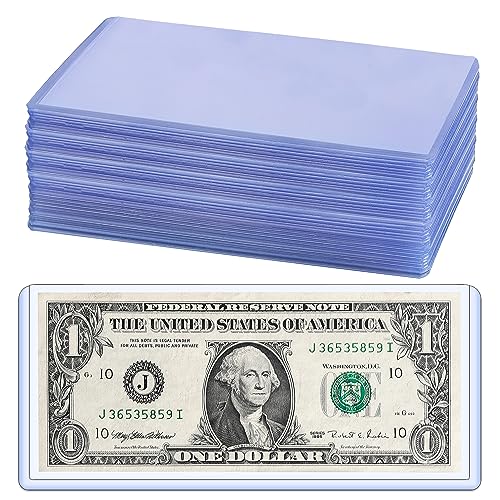 35PCS Banknote Holders Top-Load Currency Money Sleeves for Bills - color: 35 Pieces