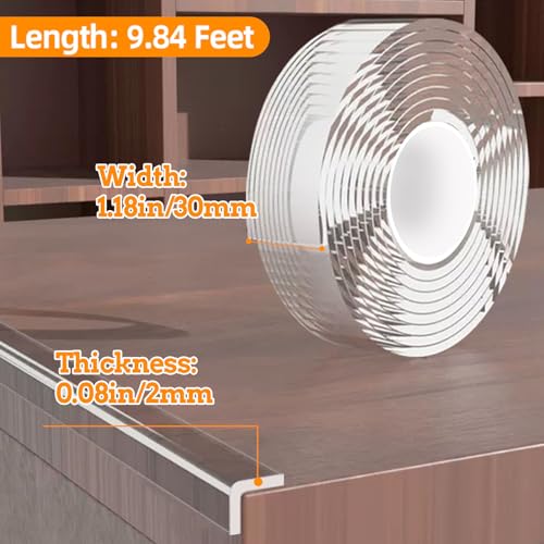 CHENYA Corner Protectors Baby Proofing,9.84 FT Clear Edge Protector Strip - size: 1.18in x 9.84FT