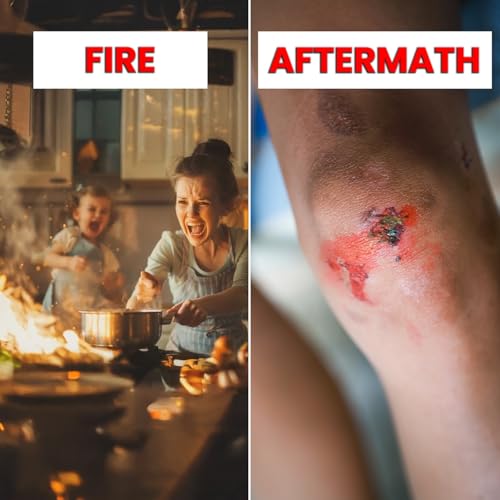 Prepared Hero 2-in-1 Fire Blanket & Burn Gel First Aid Kit, 1076F