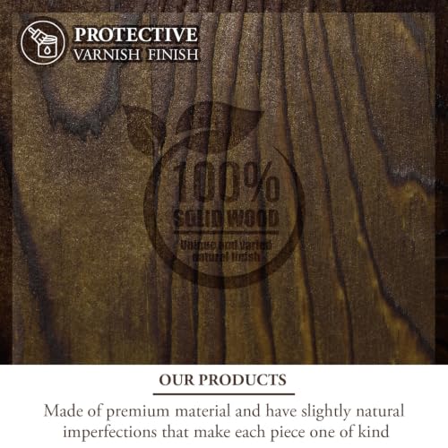 MyGift Upright Napkin Holder, Silver-Tone Metal with Burnt Brown Wood Base - color: Silver / Brown