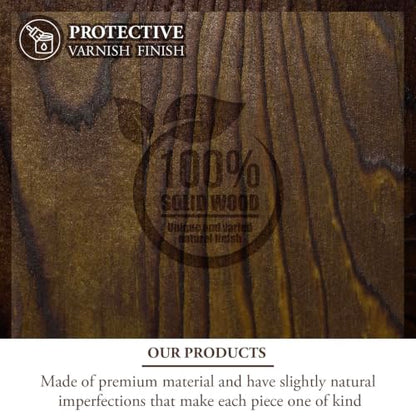 MyGift Upright Napkin Holder, Silver-Tone Metal with Burnt Brown Wood Base - color: Silver / Brown