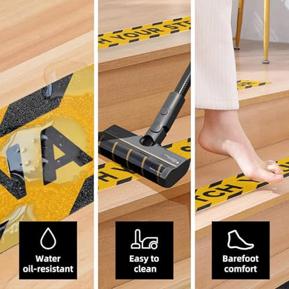 Reniteco 2" x16.5Ft Anti Slip Tape Watch Your Step Warning 1PC - color: 06-Yellow Warning Strip, size: 2in x 16.5Ft