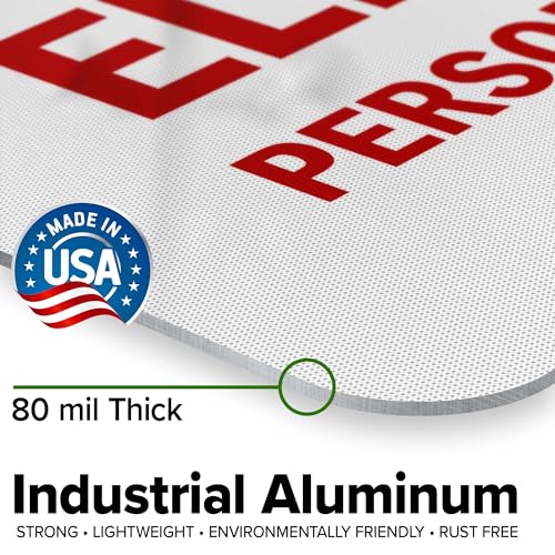 Electrical Room Authorized Personnel Only Bilingual Sign, 24x30 Inches, 3M EGP Reflective .080 Aluminum, Fade Resistant, Made in USA by My Sign Center - size: 24x30 Reflective Aluminum