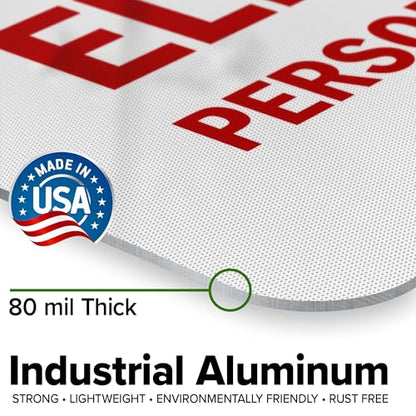 Electrical Room Authorized Personnel Only Bilingual Sign, 24x30 Inches, 3M EGP Reflective .080 Aluminum, Fade Resistant, Made in USA by My Sign Center - size: 24x30 Reflective Aluminum