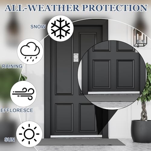 Hicarer 2 Pcs 2" x 36" Door Sweep with Rain Drip, Sliver - color: Sliver, size: 0.5625" W X 2" H X 36" L