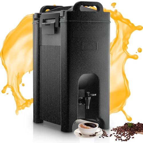 Insulated Beverage Dispenser 5 Gal, Commercial Hot/Cold Drink Dispenser - size: 5 GAL