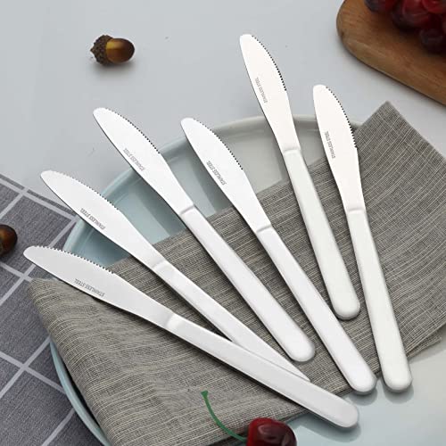 36 Pieces Dinner Knives Set, 8.1 Inches Table Knives Set, Durable Butter Knife, Food Grade Stainless Steel Dinner Knife, Cost-effective Silverware - Mirror Polished, Dishwasher Safe - color: 36Pcs Dinner Knives