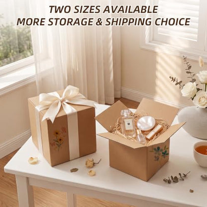 ZBEIVAN Shipping Boxes Mailers Assorted Sizes 8x8x8, 6x6x6 inches Corrugated Cardboard Small Packing Kraft Moving Mailing Box, Pack of 30 - size: 8X8X8&6X6X6 inch