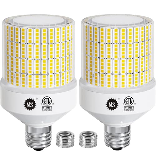 NS 700W Equivalent 10500LM Corn Bulbs (1-Set) - 90% Energy Saving, IP65 Waterproof, 70W E26/E39, 5000K Daylight, Warehouse Light, ETL/FCC/ROHS/CE Certified, Not Dimmable