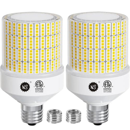 NS 700W Equivalent 10500LM Corn Bulbs (1-Set) - 90% Energy Saving, IP65 Waterproof, 70W E26/E39, 5000K Daylight, Warehouse Light, ETL/FCC/ROHS/CE Certified, Not Dimmable
