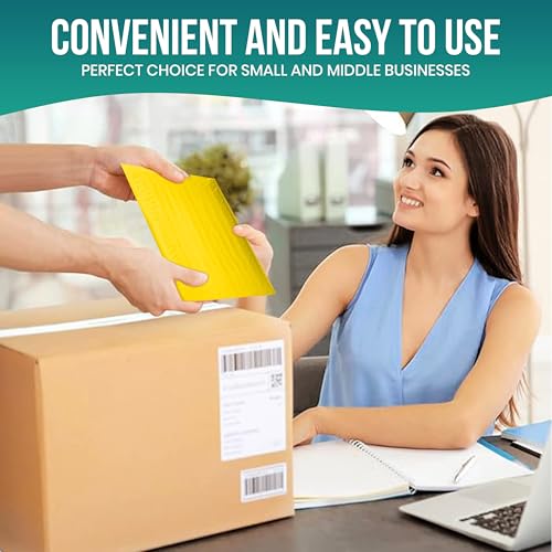 Levex - #000 4" x 8" [150 Pack] Yellow Poly Bubble Mailers, Padded Envelope Mailers, Packing Envelope & Mailing Bags for Shipping - color: Yellow, size: #000 - (4" x 8")