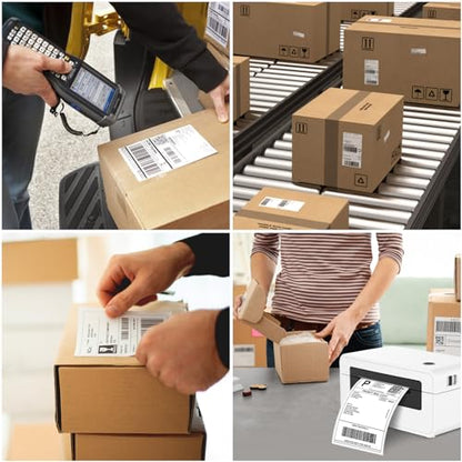 Joyberg 4x6 Thermal Labels - Strong Adhesive, White Thermal Printer Paper - size: 240 Labels
