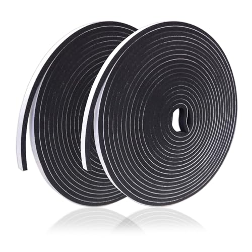 Thin Weather Stripping Foam Tape for Door & Window Seal - size: 1/4in x 1/8in x 32.8FT