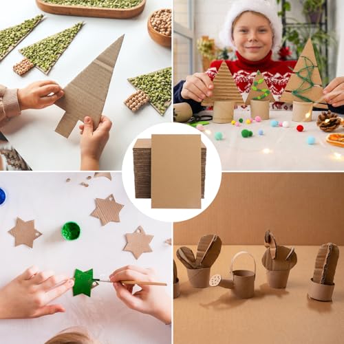 300 Pack 5"x 7" Corrugated Cardboard Sheets, Flat Cardboard Layer Pads 2 mm Thickness, Flexible Packaging Inserts for Shipping, Mailing, and Crafts, by IHDYPPEW - size: 300 Pack 5"x 7" brown