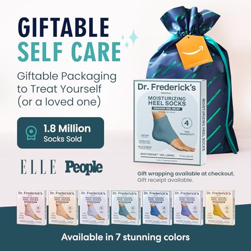 Dr. Frederick's Original Fuzzy Heel Socks (Teal Tranquility) - color: Teal Tranquility
