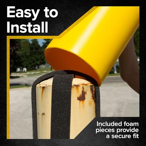 Guardian 5" Diameter Safety Bollard Covers for 4.5" Dia. Bollards - size: 5 inches wide