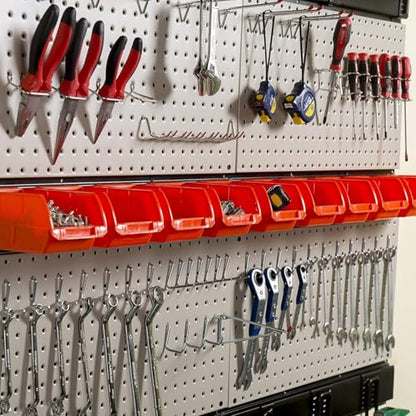 Ultrawall Pegboard Wall Organizer, 48 X 36 inch Garage Storage Pegboard - color: Gray