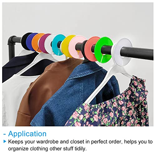 PATIKIL Clothes Dividers 12Pcs Closet Clothing Rack Size Divider Dark Blue - color: Dark Blue