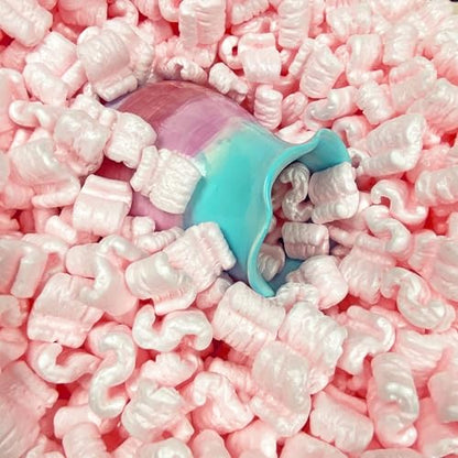Pink Packing Peanuts, 14 Cubic Feet - color: Pink, size: 14CuFT