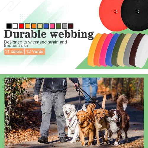 CooBigo 12 Yards Webbing 3/4" & 1" & 1.5" & 2" Polypropylene Webbing Strap 3/4 Inch 1 Inch 1.5 Inch 2 Inch Wide Webbing Strapping for Bags/Lawn Chair/Pool Solar Cover DIY Crafting - color: Black, size: 3/4"