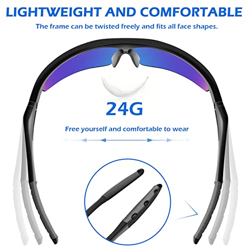 OXG 12 Pack Safety Glasses, ANSI Z87.1 Protective Eyewear for Men Women - color: Mirrored