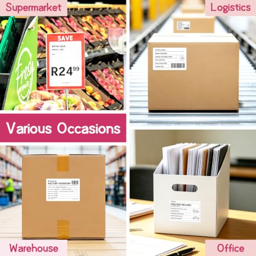 12 Rolls 3" x 2" Direct Thermal Shipping Labels for Small Business Supplies - size: 3" x 2" - 12 Rolls