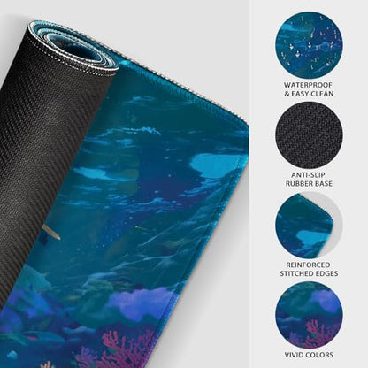 Sea Turtles Large Gaming Mouse Pad Desk Mat 31.5"x15.7" - color: Sea Turtles