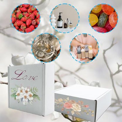 5x5x2 inch White Shipping Boxes 25 Pack,Small Gift Boxes,Bulk of Mailers - size: 5''x5''x2''