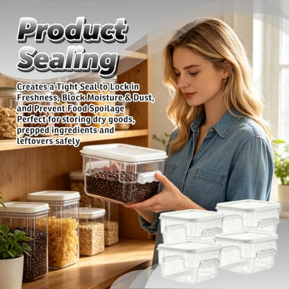 4 Pack 2QT Commercial Clear Food Storage Containers with Lid, NSF - color: White, size: 2Qt-4 Pack
