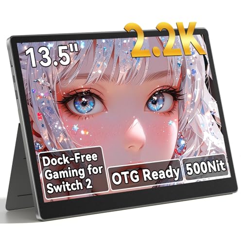 S135 13.5 Inches Portable Monitor for Switch/Switch 2 Laptop - size: 13.5"