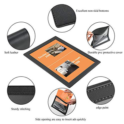 Retail Advertisement Counter Mat for 8.5 x11 Inch, Superior Quality Signature Pad, Durable Non-Skid Countertop Sign Holder, Customizable Writing Pad for Credit Card Transactions for Bank(3 Packs)