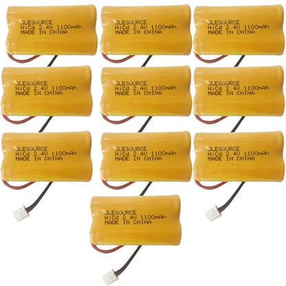 (10 Pack)2.4V 1100mAh Battery Replacement for Exit Sign Emergency Light Exitronix 10010036 Lithonia 10010034 Interstate NIC1394 BEL-179 - color: 10 PCS 1100mAh