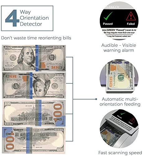 AccuBANKER D470 Quadscan Counterfeit Detector, Battery Bundle - style: Battery Bundle
