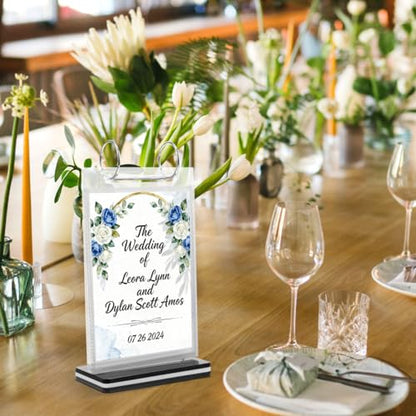 POPETPOP A6 Pvc Flip Menu Holder Transparent Tabletop Sign Stand