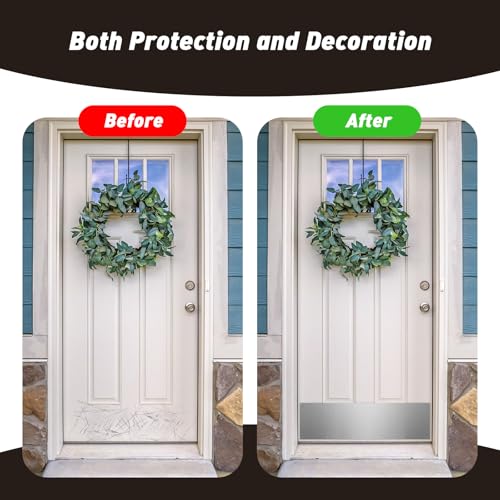 Docik Door Kick Plate, 6 x 30 Inches, 5052 Aluminum, Silver, 2 Pack - color: Silver, size: 6 x 30 Inch