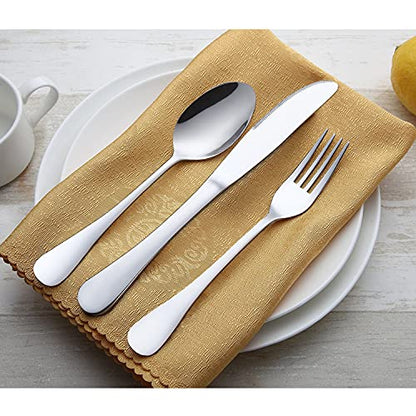 HaWare 68 Pieces Silverware Set with Serving Utensils, Service for 12 - size: 68 Pieces