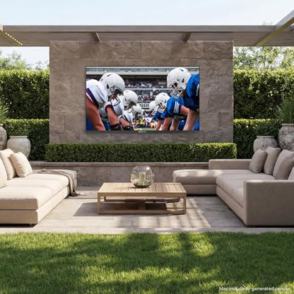 SYLVOX 55 inch Outdoor TV, Ultra-Narrow Bezel, Weatherproof TV for Outside - size: 55-inch, style: Frameless