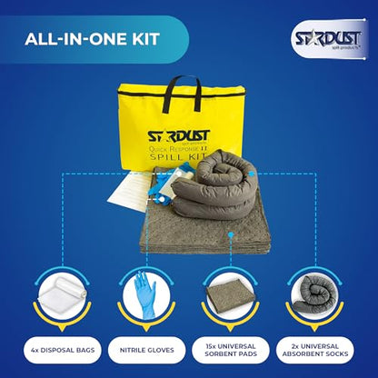Stardust Spill Products D715 Quick Response II Spill Kit, Yellow Duffle - size: Single Pack